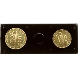 French West Africa 10 & 25 Francs 1957 Essai Set of 2 coins