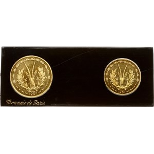 French West Africa 10 & 25 Francs 1957 Essai Set of 2 coins