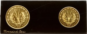 French West Africa 10 & 25 Francs 1957 Essai Set of 2 coins