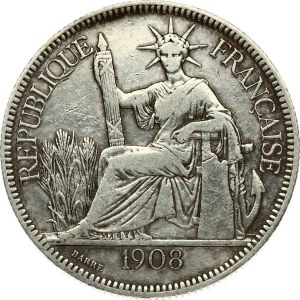 French Indochina Piastre 1908 A