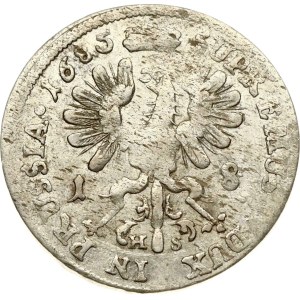 Germany Brandenburg-Prussia 18 Groscher 1685 HS