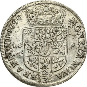 Germany Brandenburg-Prussia 2/3 Taler 1690 LCS