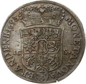 Germany Brandenburg-Prussia 2/3 Taler 1693 ICS