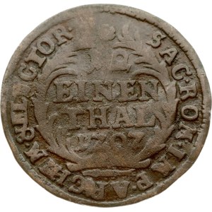 Germany Saxony 1/12 Taler 1707 EPH