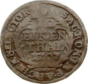 Germany Saxony 1/12 Taler 1707 EPH