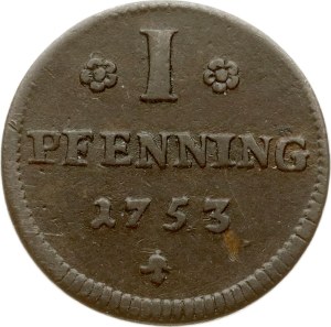 Germany Sayn-Altenkirchen 1 Pfenning 1753