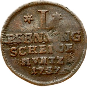 Germany Anhalt-Bernburg 1 Pfenning 1757