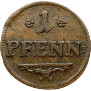Germany Reuss-Lobenstein 1 Pfennig 1760