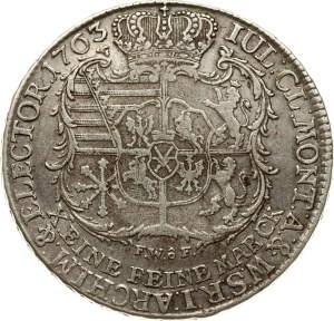 Germany Saxony Taler 1763 FWôF