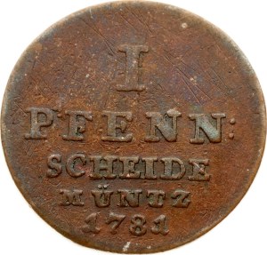Germany Brunswick-Lüneburg-Calenberg-Hannover Pfenning 1781 IWS