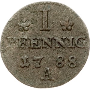 Germany Prussia 1 Pfennig 1788 A