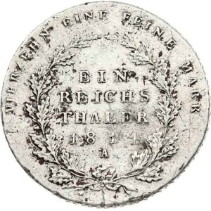 Germany Prussia Taler 1814 A