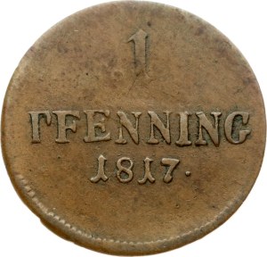 Germany Bavaria 1 Pfenning 1817