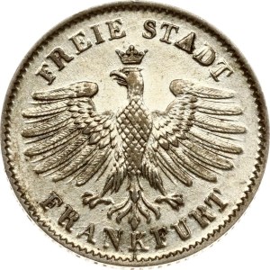 Germany Frankfurt 6 Kreuzer 1843