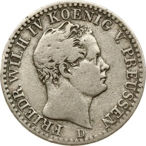Germany Prussia 1/6 Taler 1845 D