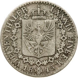 Germany Prussia 1/6 Taler 1845 D