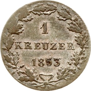 Germany Frankfurt 1 Kreuzer 1853