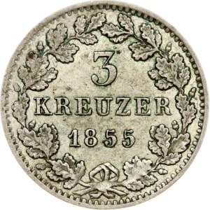 Germany Bavaria 3 Kreuzer 1855