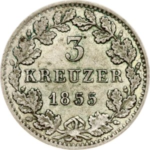 Germany Bavaria 3 Kreuzer 1855