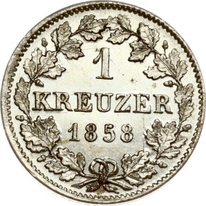 Germany Bavaria 1 Kreuzer 1858