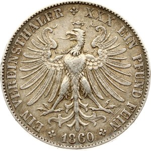 Germany Frankfurt Taler 1860