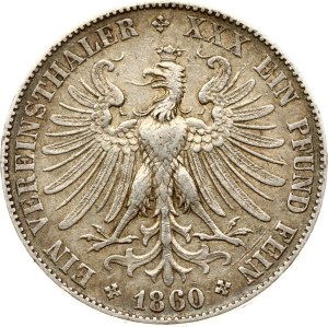 Germany Frankfurt Taler 1860