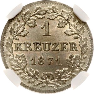 Germany Bavaria 1 Kreuzer 1871 NGC MS 66