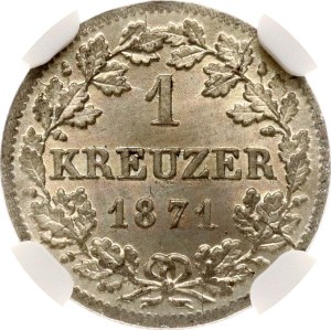 Germany Bavaria 1 Kreuzer 1871 NGC MS 66