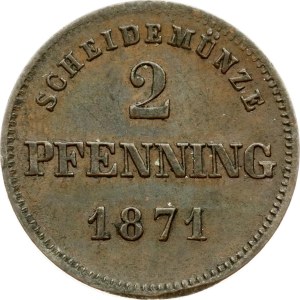 Germany Bavaria 2 Pfennig 1871