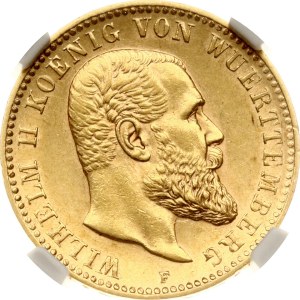 Germany Württemberg 10 Mark 1893 F NGC AU 58