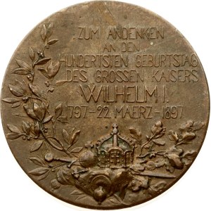 Germany Prussia Medal In Commemoration of the Birthday of the Wilhelm I 1897