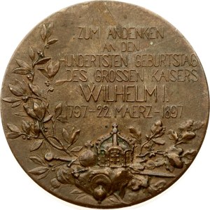 Germany Prussia Medal In Commemoration of the Birthday of the Wilhelm I 1897