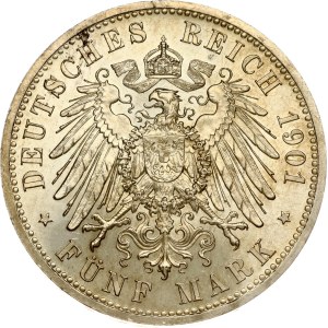 Germany Prussia 5 Mark 1901 A Kingdom of Prussia