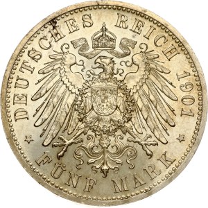 Germany Prussia 5 Mark 1901 A Kingdom of Prussia