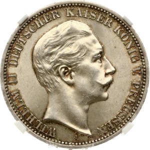 Germany Prussia 3 Mark 1908 A NGC MS 62