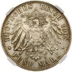 Germany Bavaria 5 Mark 1908 D NGC MS 63