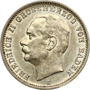 Germany Baden 2 Mark 1911 G