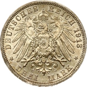 Germany Prussia 3 Mark 1913 A Reign