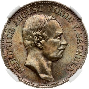 Germany Saxony 2 Mark 1914 E NGC MS 64