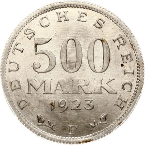 Germany Weimar Republic 500 Mark 1923 F PCGS MS 65