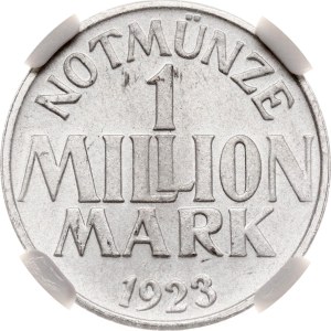 Germany Weimar Republic Westphalia Menden 1 Million Mark 1923 NGC MS 64