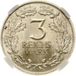 Germany Weimar Republic 3 Reichsmark 1925 A Rhineland NGC MS 65