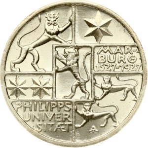 Germany Weimar Republic 3 Reichsmark 1927 A University in Marburg PCGS MS 65
