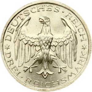 Germany Weimar Republic 3 Reichsmark 1927 A University in Marburg PCGS MS 65