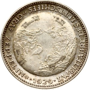 Germany Weimar Republic Medal On the airship's world tour Graf Zeppelin 1929