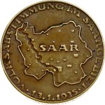 Germany Third Reich Medal 1935 Saarland Reunification