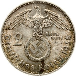 Germany Third Reich 2 Reichsmark 1938 E Hindenburg PCGS MS 64