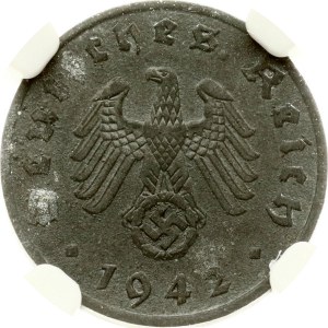 Germany Third Reich 1 Reichspfennig 1942 J NGC UNC DETAILS