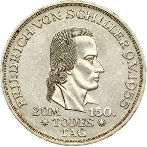 Germany Federal Republic 5 Mark 1955 F Friedrich von Schiller