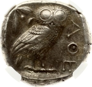 Greece Attica Athens Tetradrachm ND (440 - 404 BC) NGC Ch XF